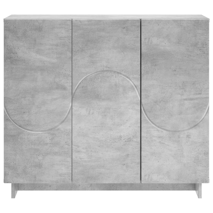 Sideboard Betongrå 85.5 x 31 x 75 cm Konstrueret træ