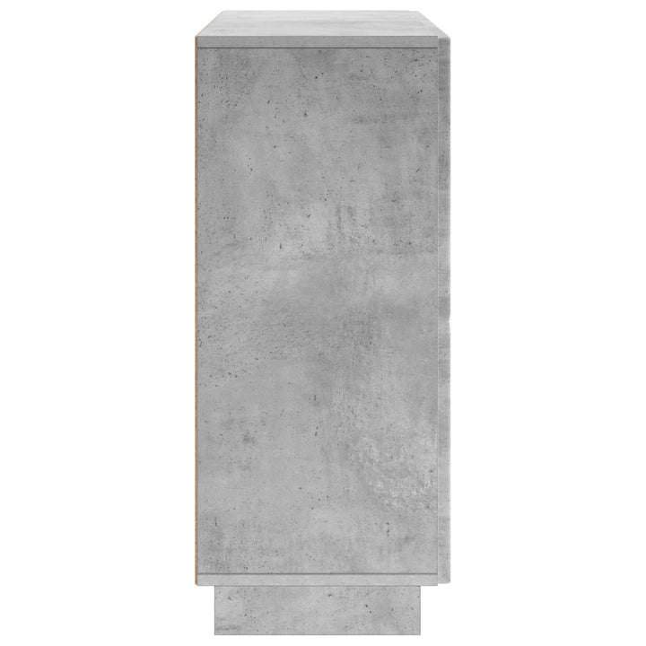 Sideboard Betongrå 85.5 x 31 x 75 cm Konstrueret træ