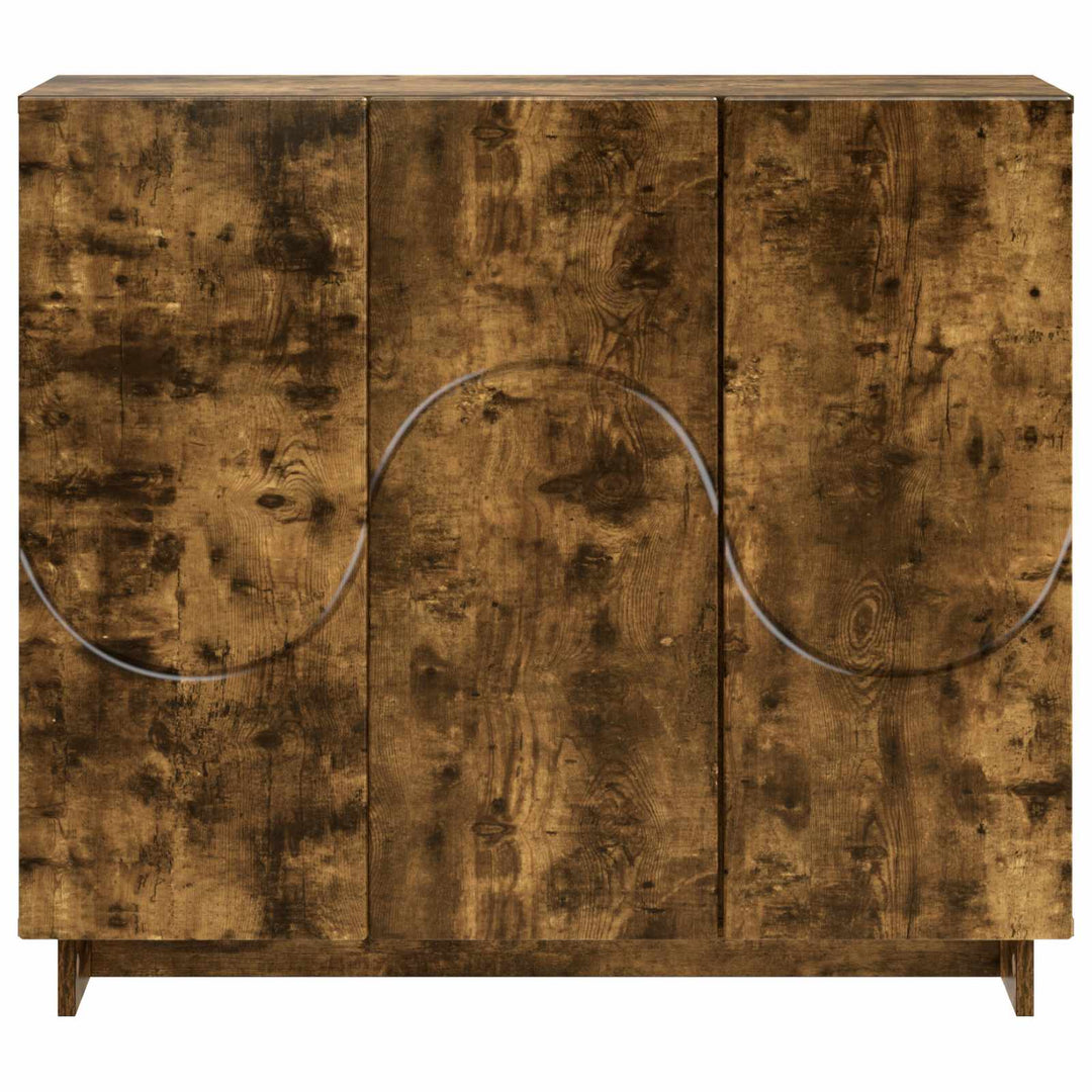 Sideboard Røget eg 85.5 x 31 x 75 cm Konstrueret træ
