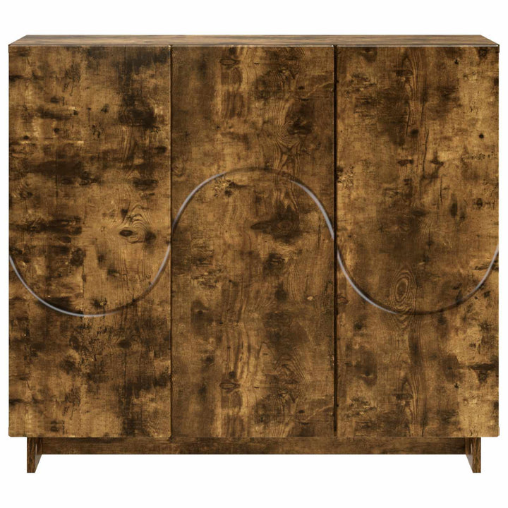 Sideboard Røget eg 85.5 x 31 x 75 cm Konstrueret træ