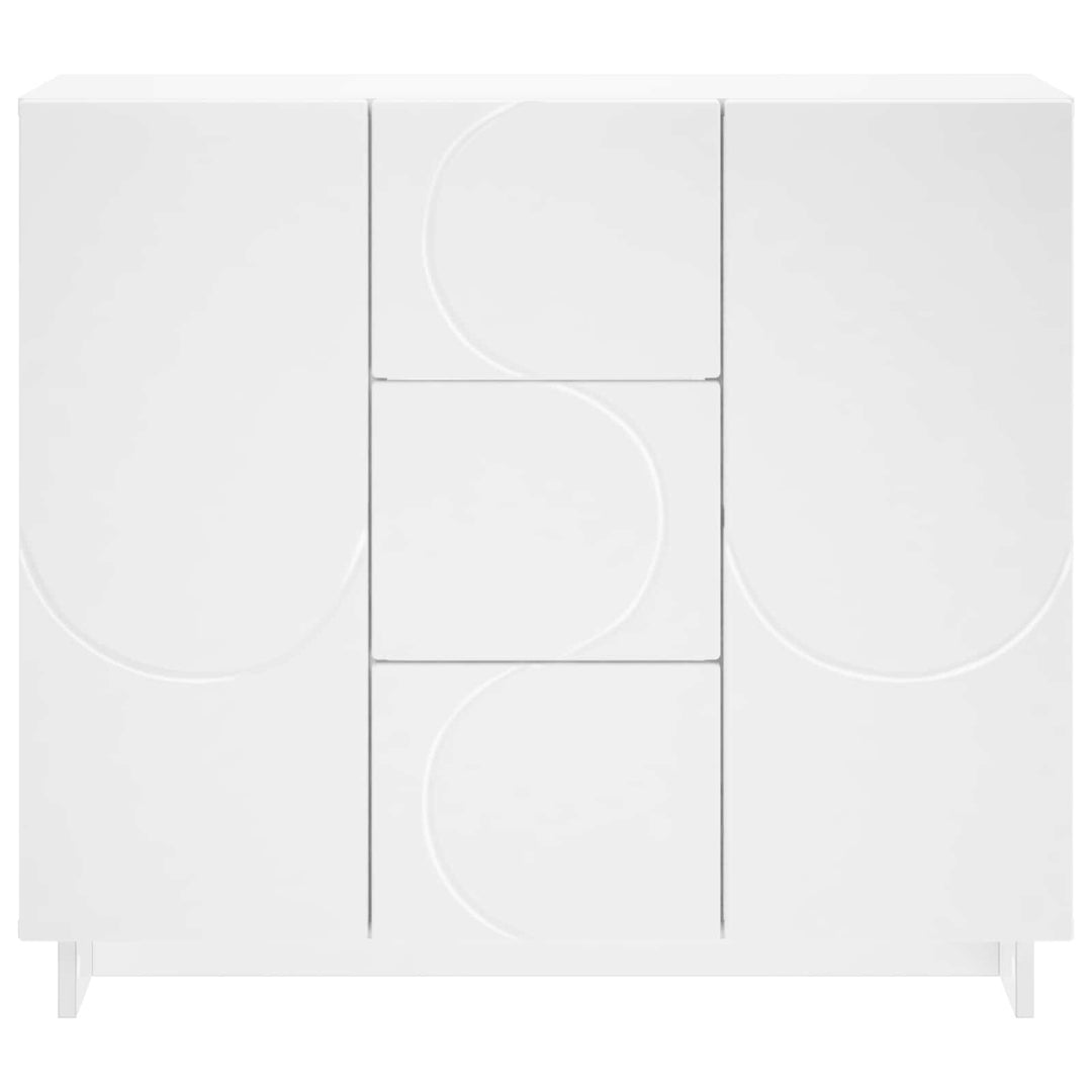 Sideboard Hvid 85.5 x 31 x 75 cm Konstrueret træ