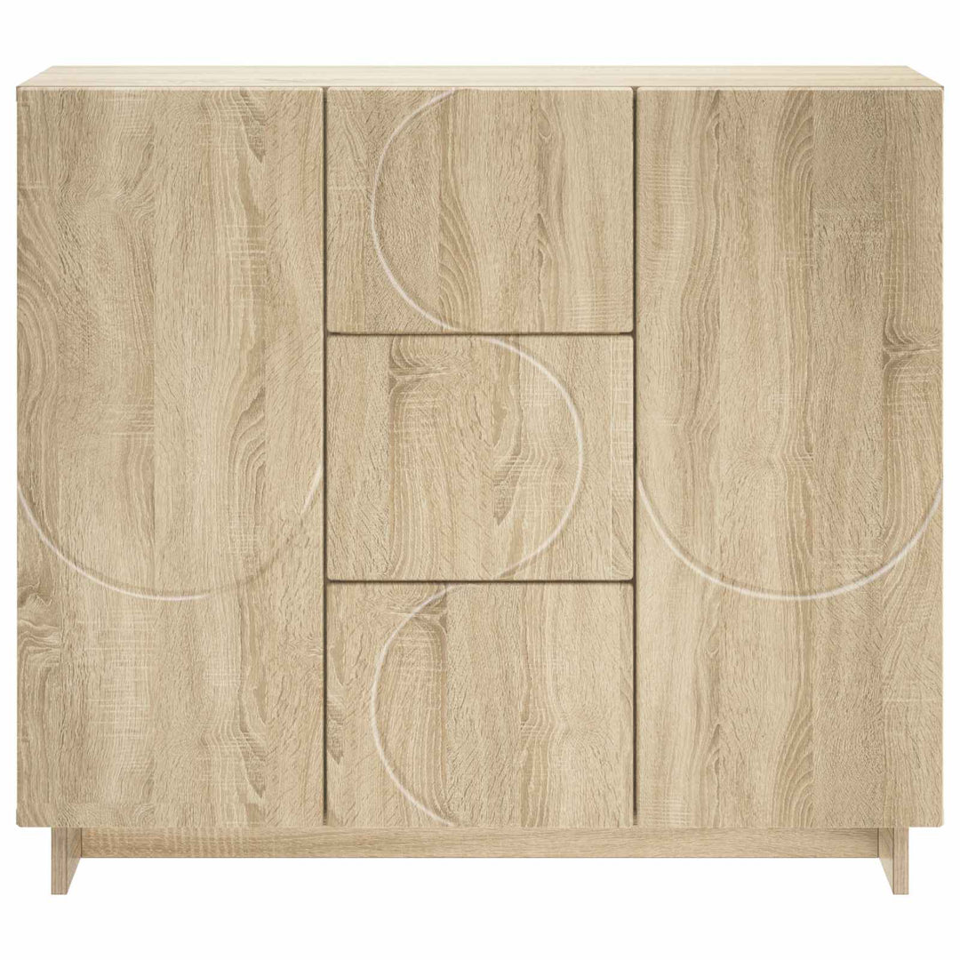 Sideboard Sonoma-eg 85.5 x 31 x 75 cm Konstrueret træ