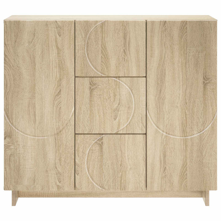 Sideboard Sonoma-eg 85.5 x 31 x 75 cm Konstrueret træ