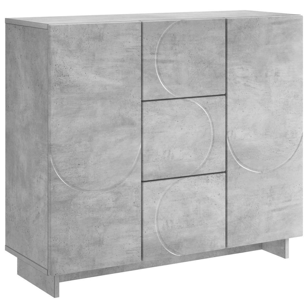 Sideboard Betongrå 85.5 x 31 x 75 cm Konstrueret træ