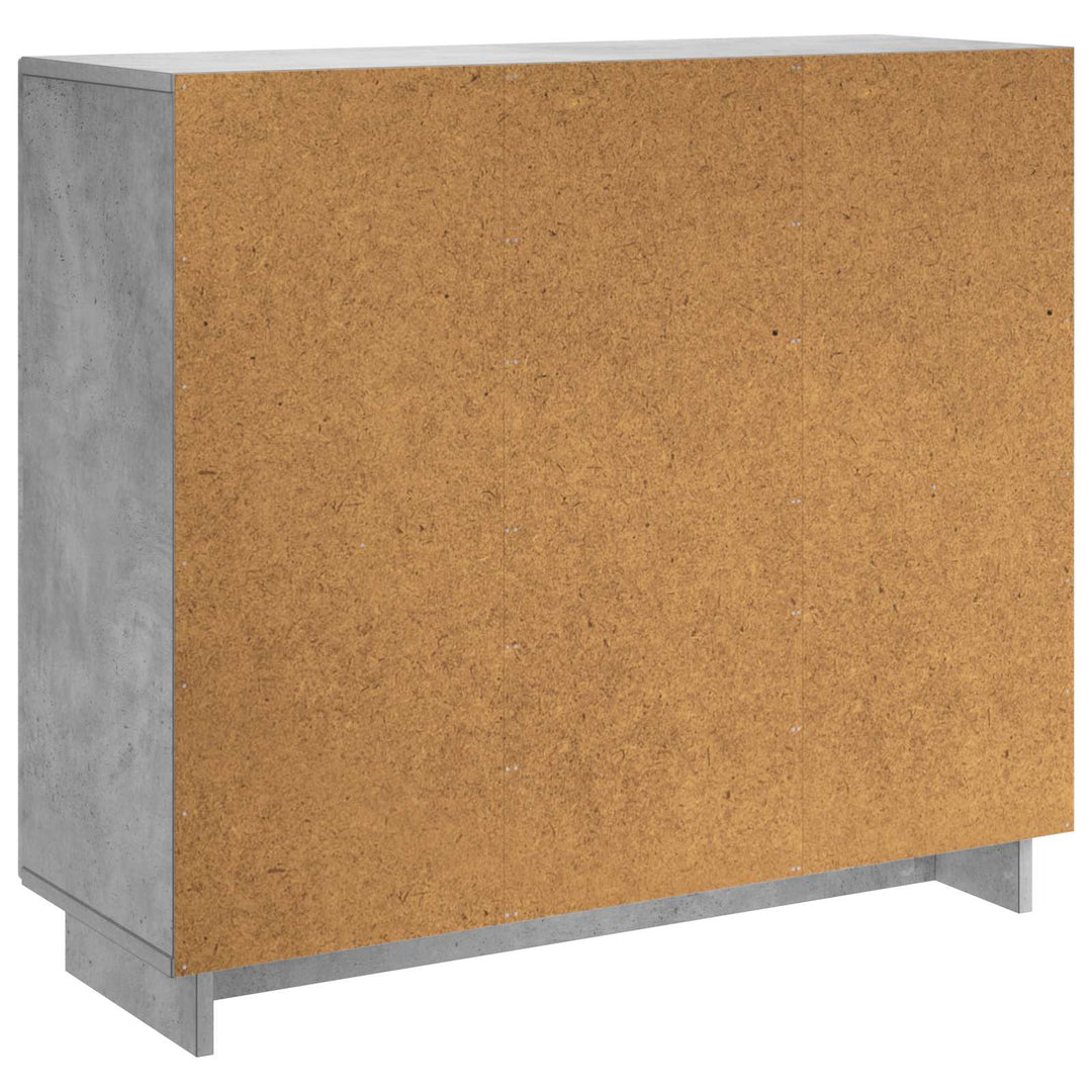Sideboard Betongrå 85.5 x 31 x 75 cm Konstrueret træ