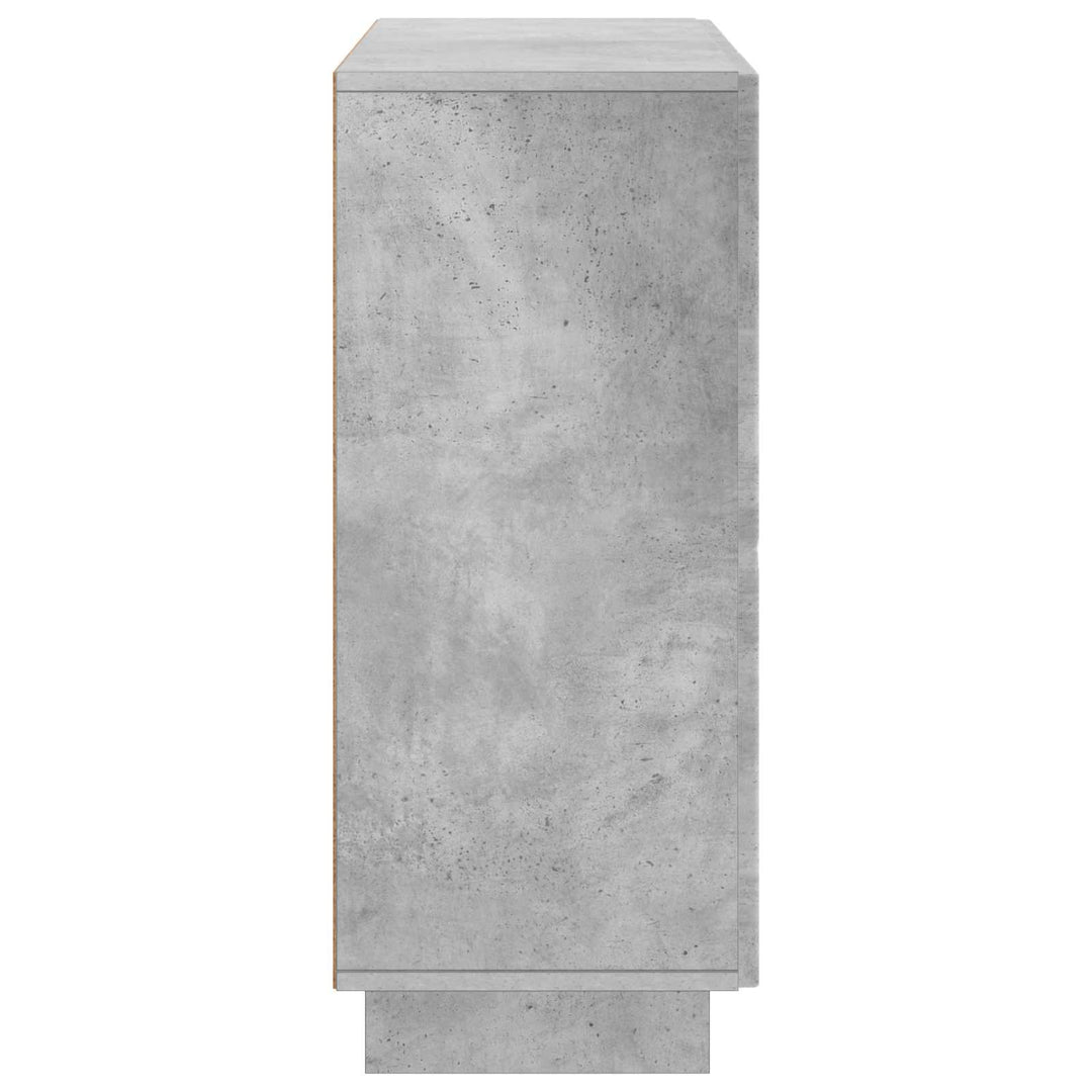 Sideboard Betongrå 85.5 x 31 x 75 cm Konstrueret træ
