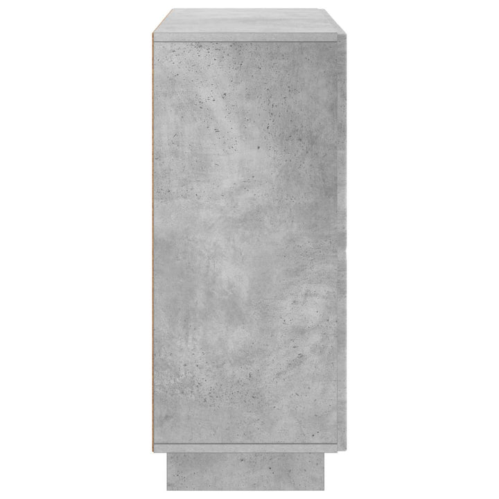 Sideboard Betongrå 85.5 x 31 x 75 cm Konstrueret træ