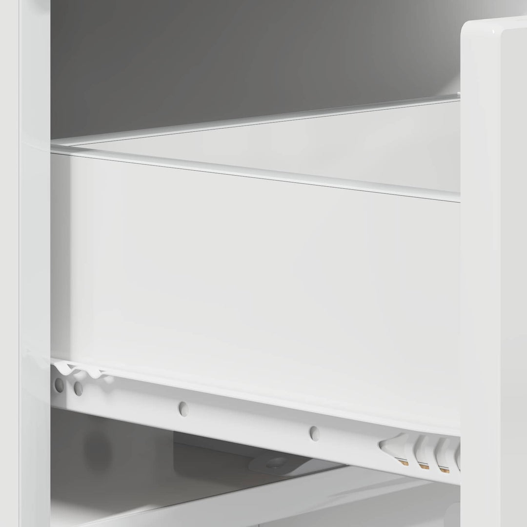 Sideboard Hvid højglans 85.5 x 31 x 75 cm Konstrueret træ
