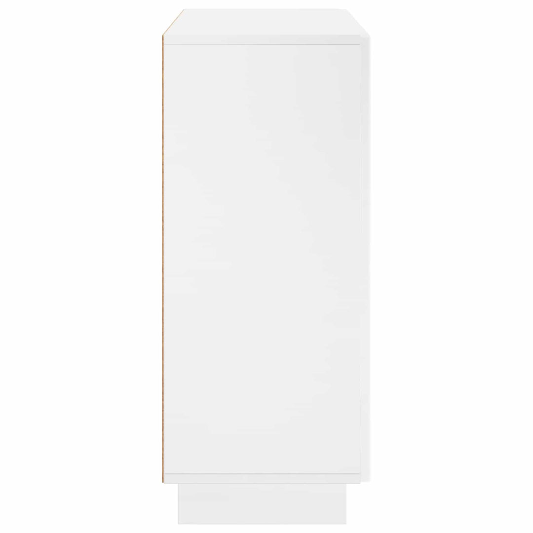 Sideboard Hvid højglans 85.5 x 31 x 75 cm Konstrueret træ