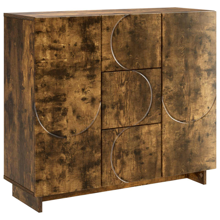 Sideboard Røget eg 85.5 x 31 x 75 cm Konstrueret træ