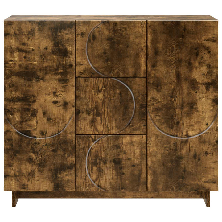 Sideboard Røget eg 85.5 x 31 x 75 cm Konstrueret træ