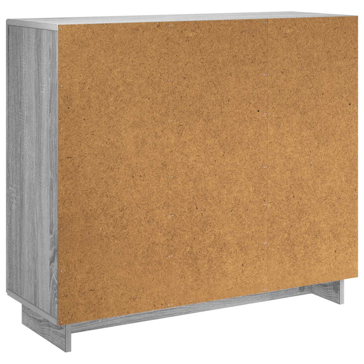 Sideboard Grå Sonoma 85.5 x 31 x 75 cm Konstrueret træ