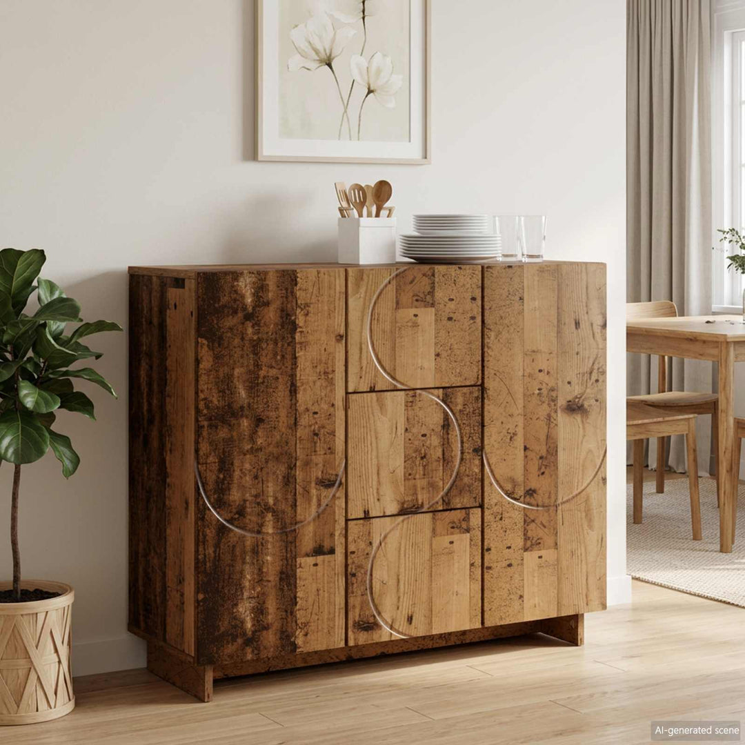 Sideboard Gammelt træ 85.5 x 31 x 75 cm Konstrueret træ