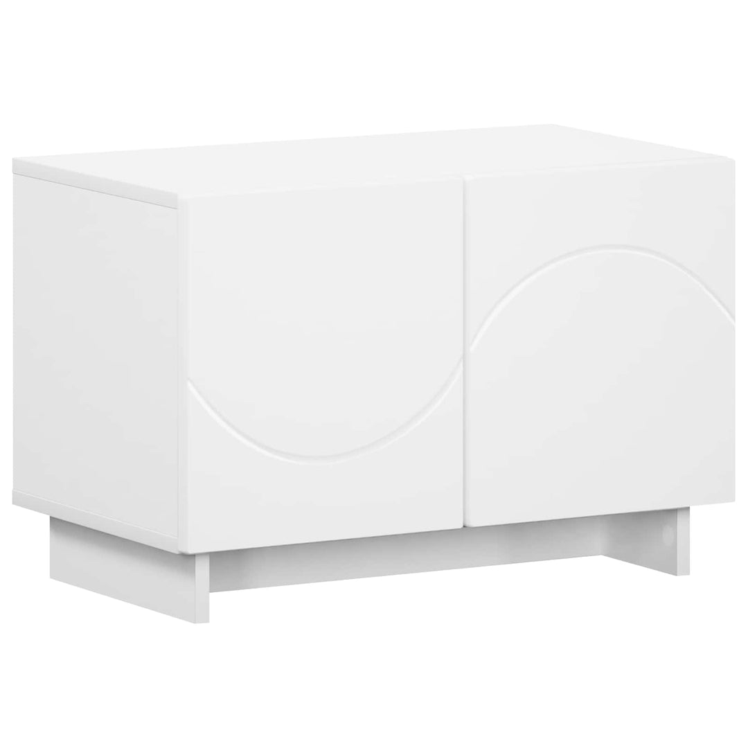 TV-bord 60 x 34.5 x 40 cm Hvid Konstrueret træ