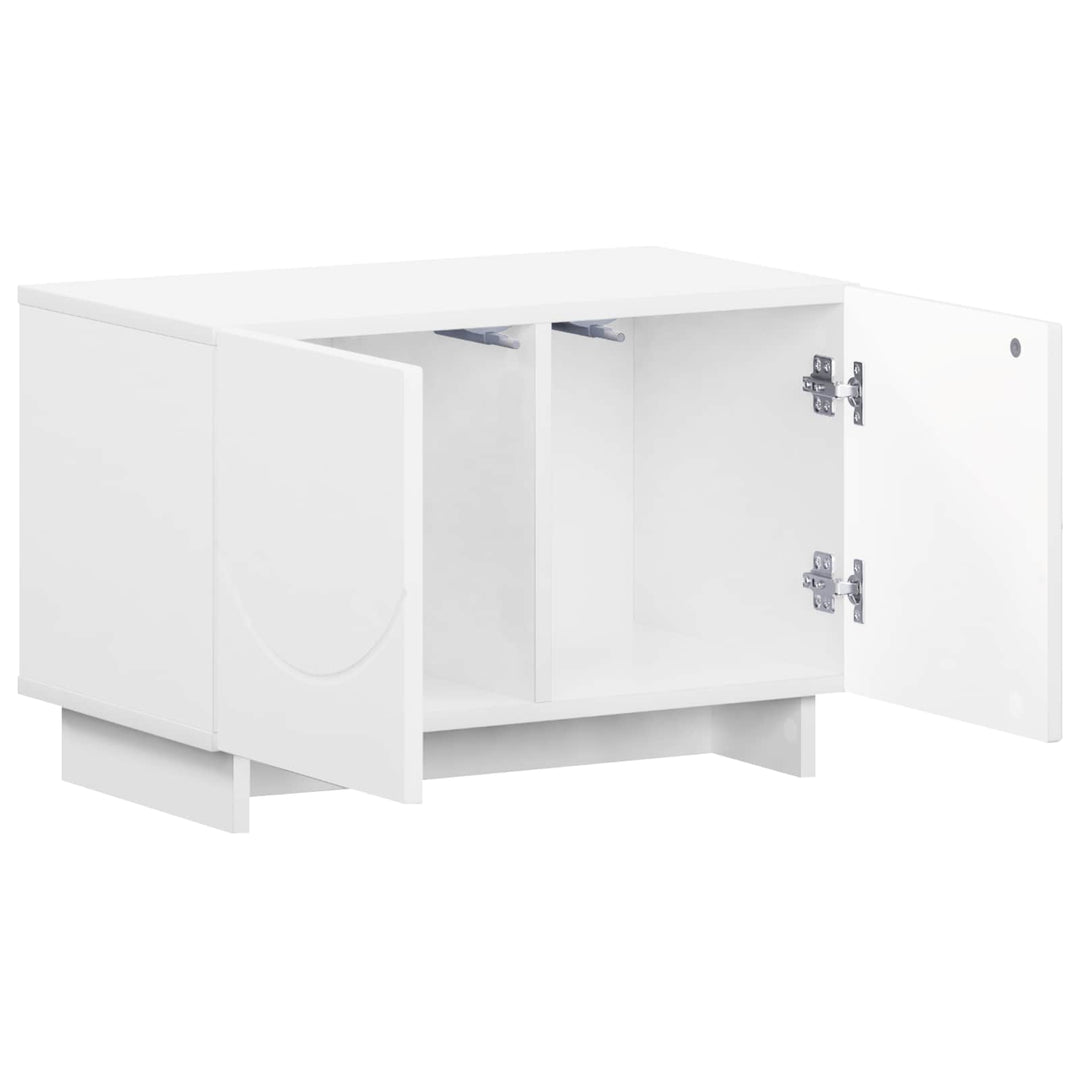 TV-bord 60 x 34.5 x 40 cm Hvid Konstrueret træ
