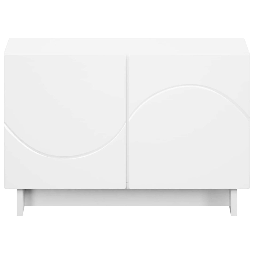 TV-bord 60 x 34.5 x 40 cm Hvid Konstrueret træ