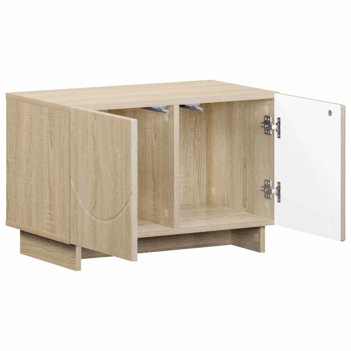 TV-bord 60 x 34.5 x 40 cm Sonoma-eg Konstrueret træ