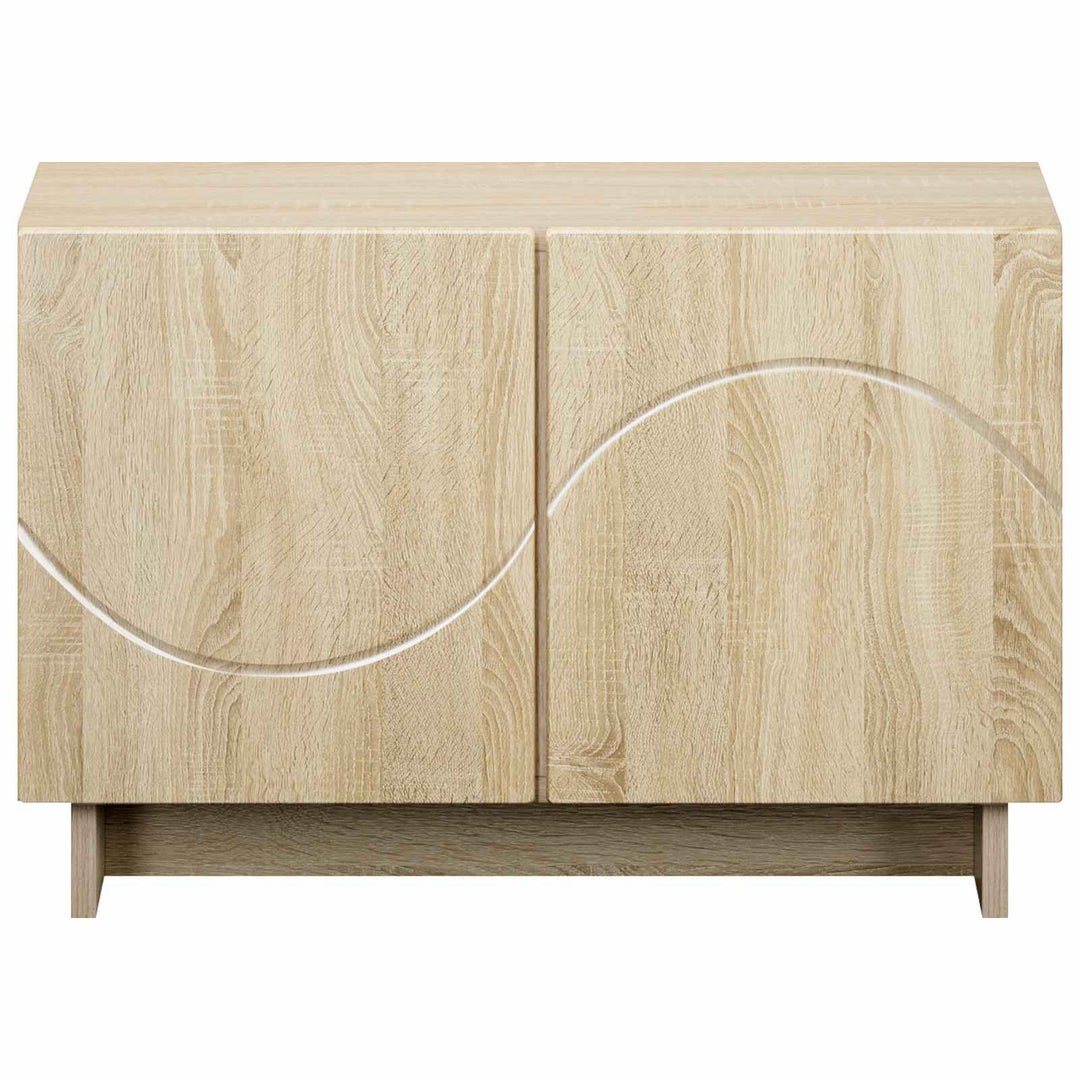 TV-bord 60 x 34.5 x 40 cm Sonoma-eg Konstrueret træ