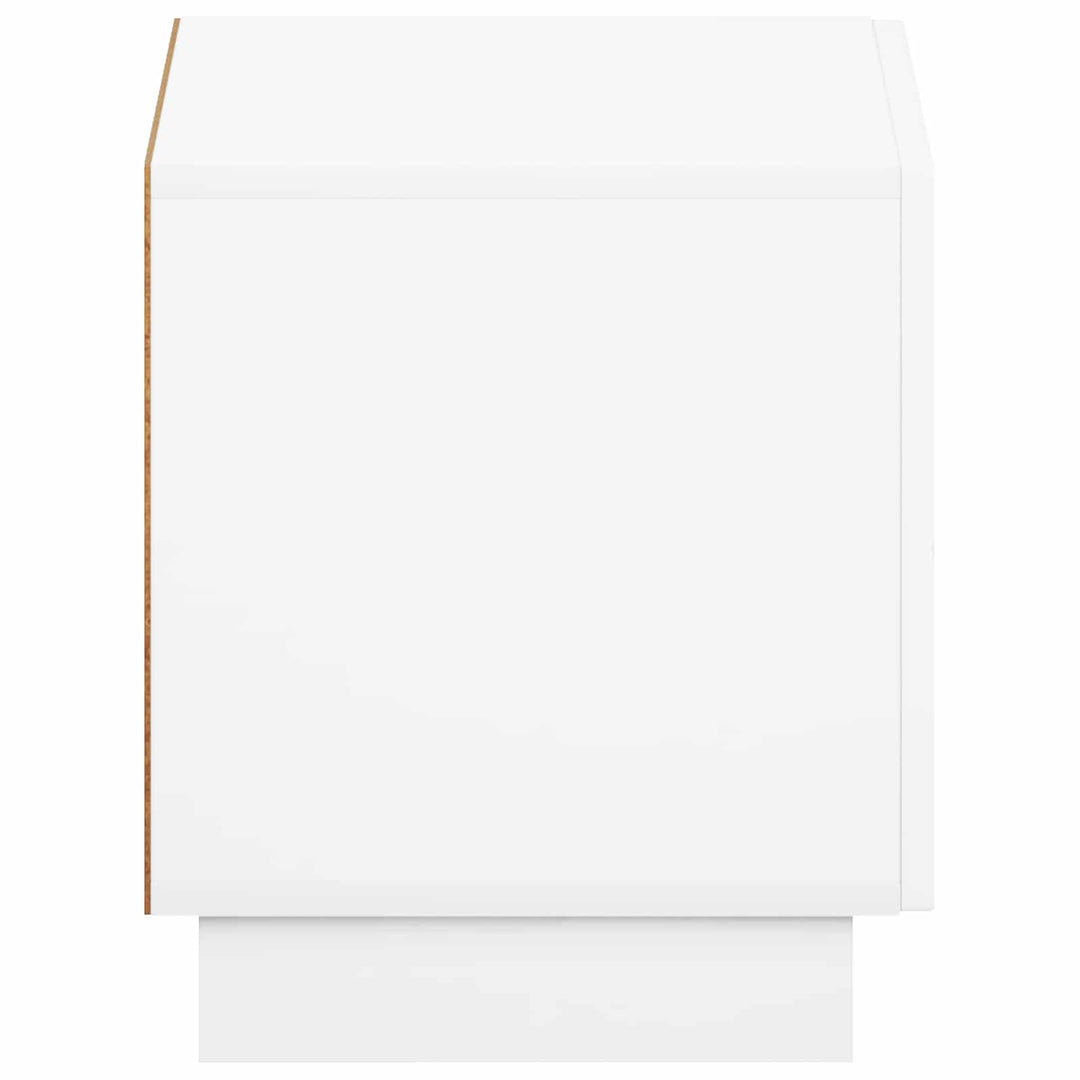 TV-bord 60 x 34.5 x 40 cm Hvid højglans Konstrueret træ