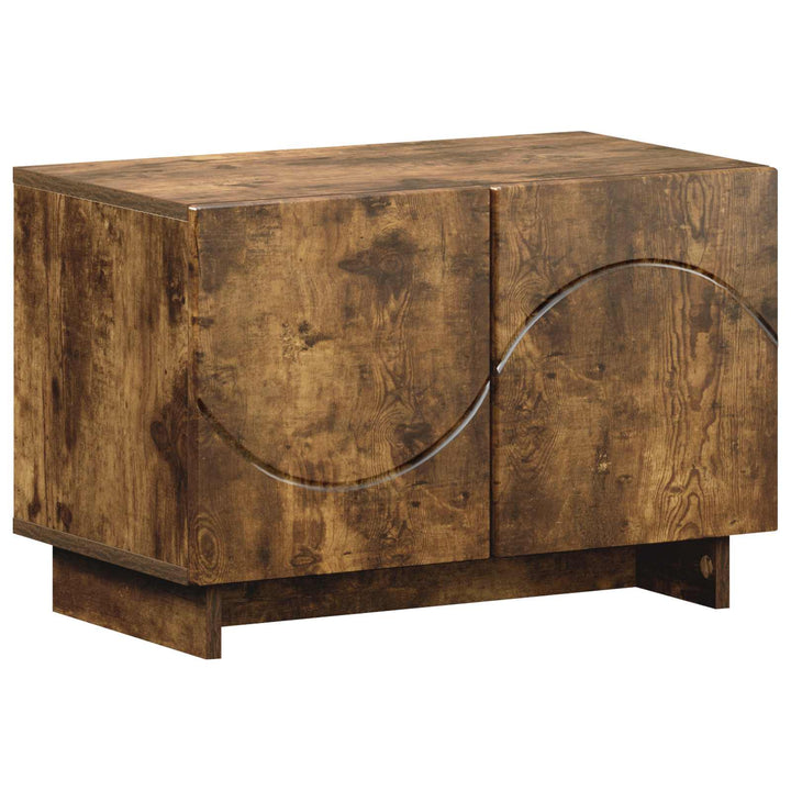 TV-bord 60 x 34.5 x 40 cm Røget eg Konstrueret træ