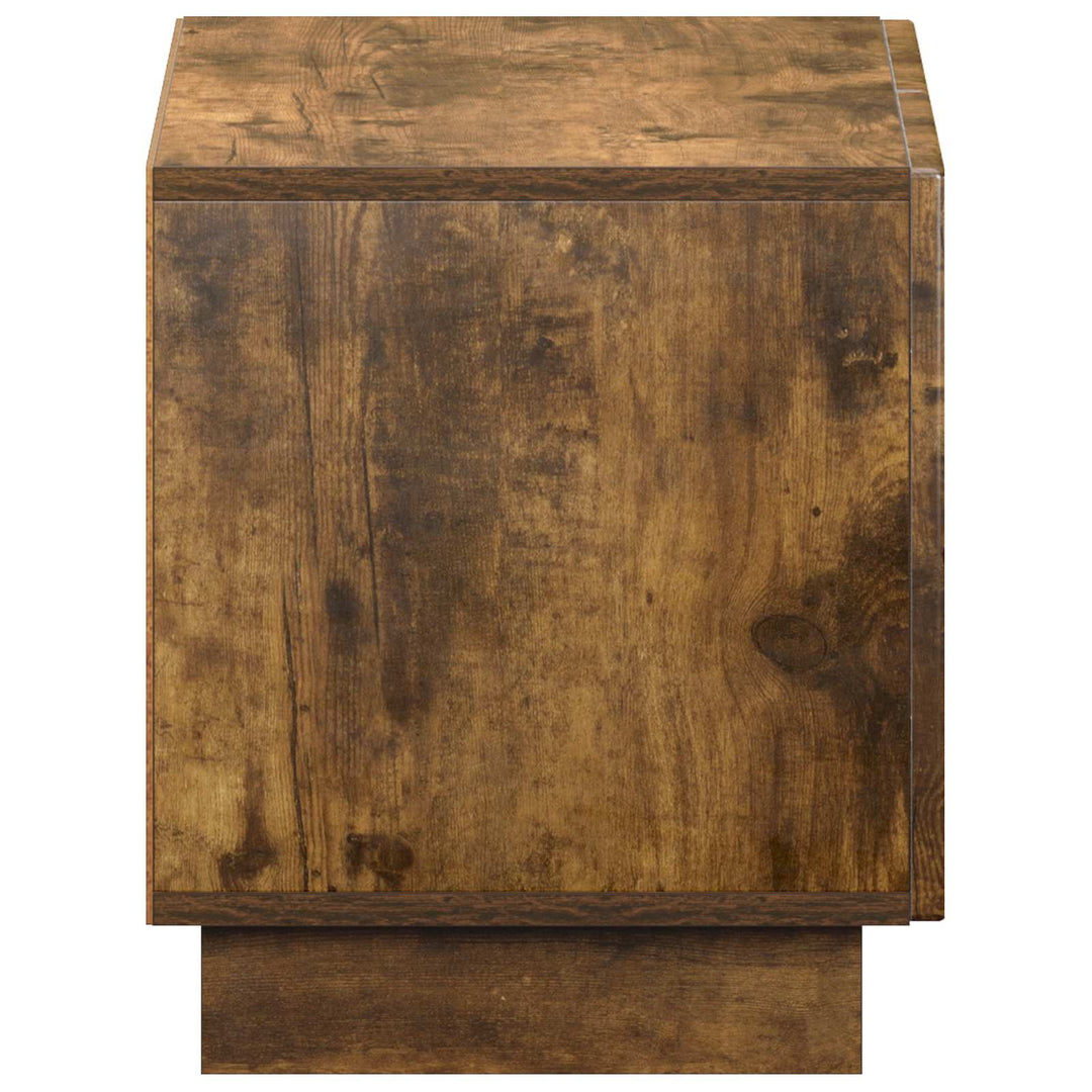 TV-bord 60 x 34.5 x 40 cm Røget eg Konstrueret træ