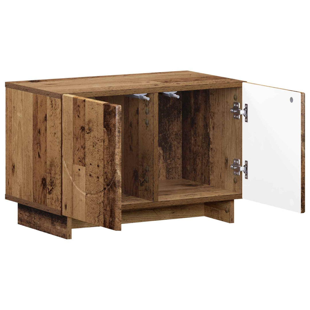 TV-bord 60 x 34.5 x 40 cm Gammelt træ Konstrueret træ