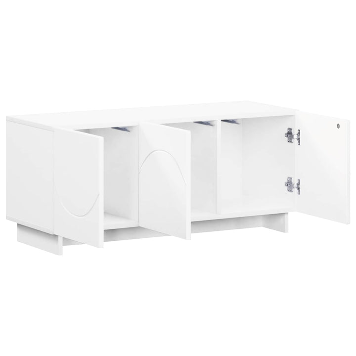 TV-bord 90 x 34.5 x 40 cm Hvid Konstrueret træ