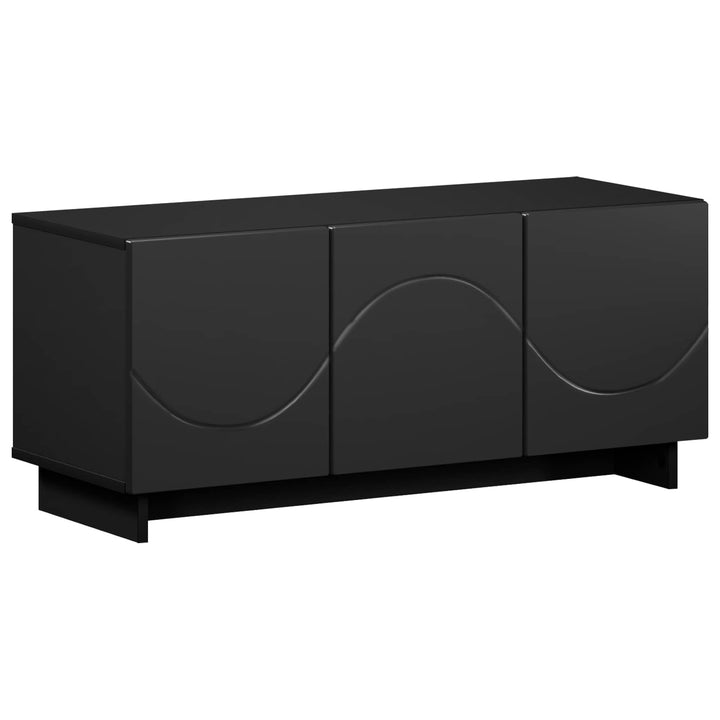 TV-bord 90 x 34.5 x 40 cm Sort Konstrueret træ
