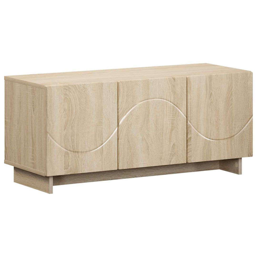 TV-bord 90 x 34.5 x 40 cm Sonoma-eg Konstrueret træ