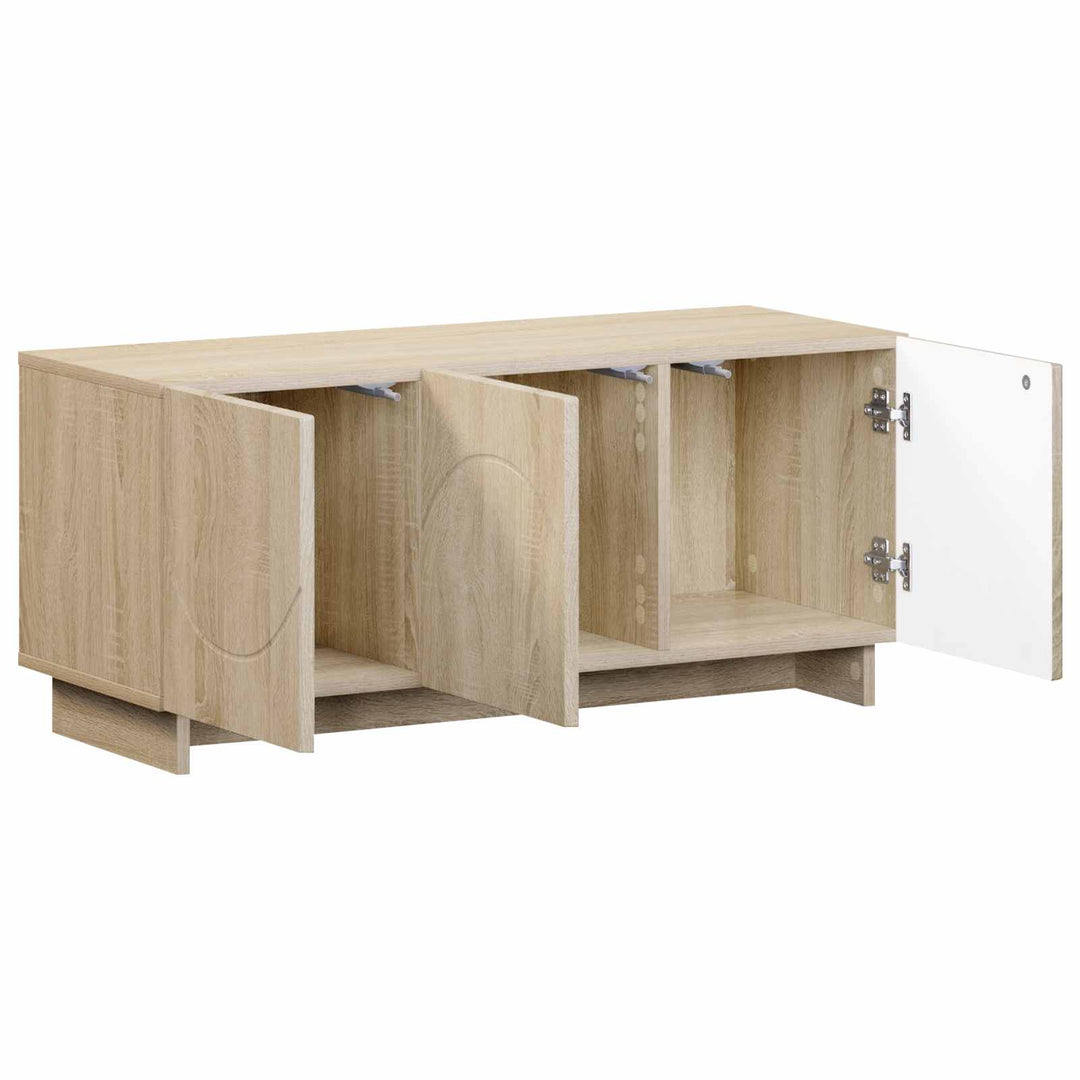 TV-bord 90 x 34.5 x 40 cm Sonoma-eg Konstrueret træ