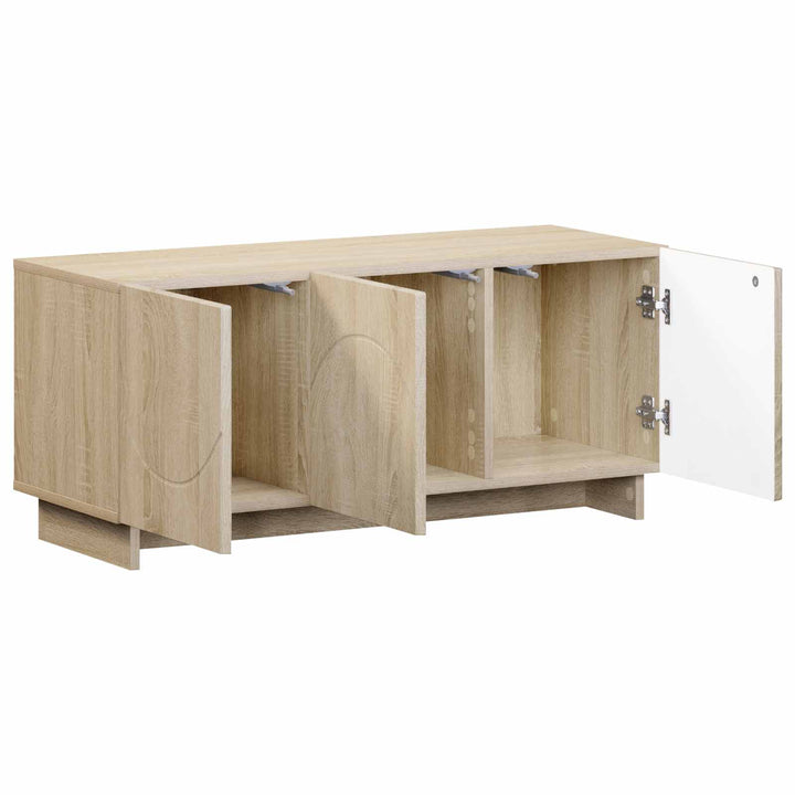 TV-bord 90 x 34.5 x 40 cm Sonoma-eg Konstrueret træ