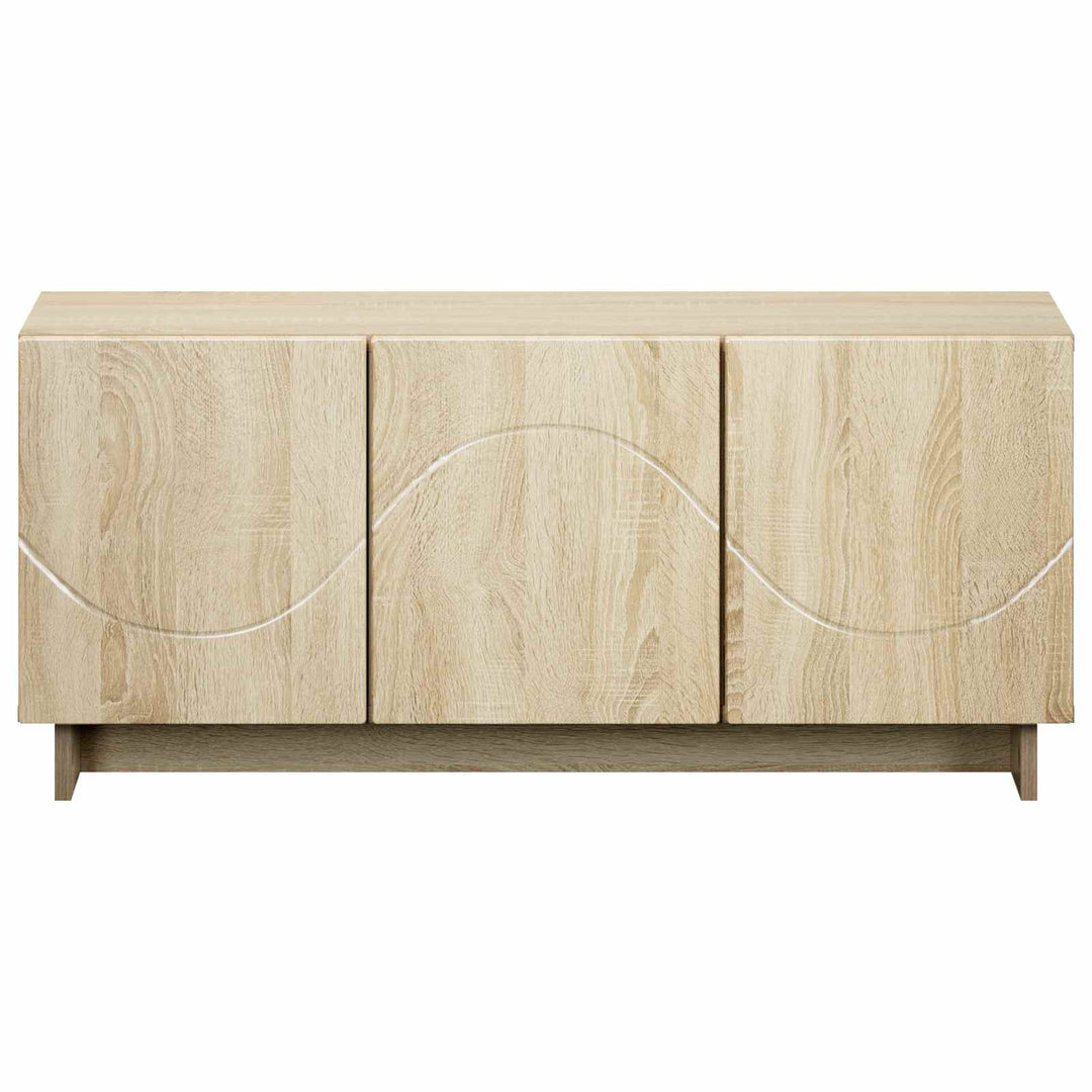 TV-bord 90 x 34.5 x 40 cm Sonoma-eg Konstrueret træ