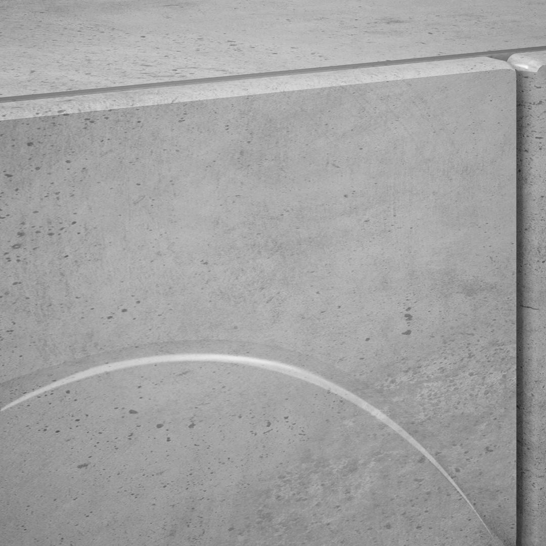 TV-bord 90 x 34.5 x 40 cm Betongrå Konstrueret træ