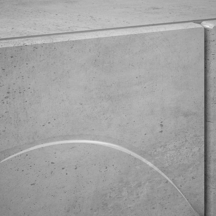 TV-bord 90 x 34.5 x 40 cm Betongrå Konstrueret træ