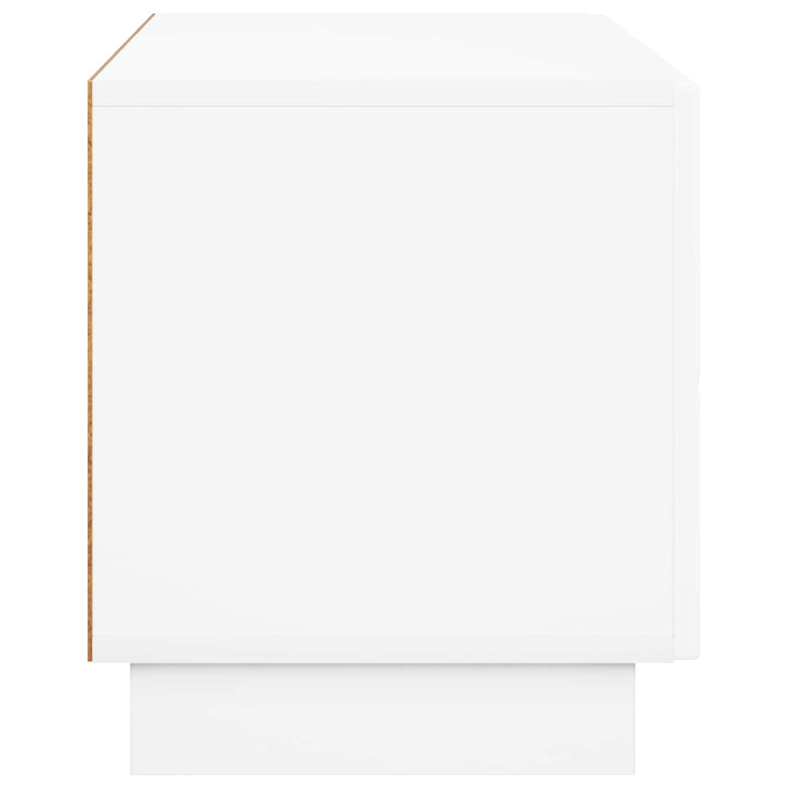 TV-bord 90 x 34.5 x 40 cm Hvid højglans Konstrueret træ