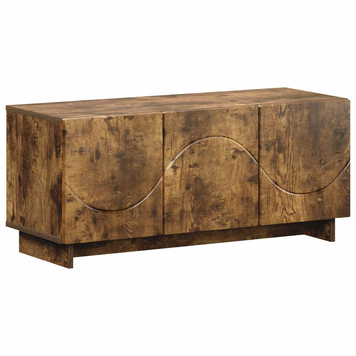 TV-bord 90 x 34.5 x 40 cm Røget eg Konstrueret træ