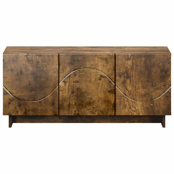 TV-bord 90 x 34.5 x 40 cm Røget eg Konstrueret træ