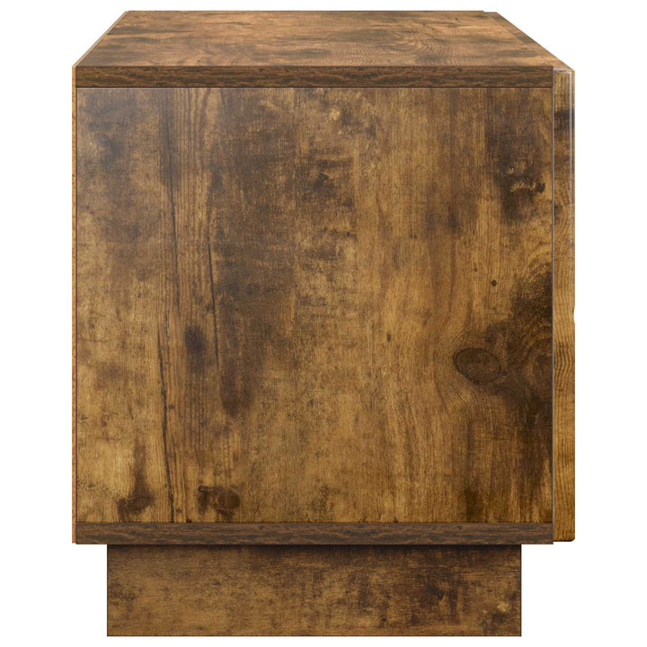 TV-bord 90 x 34.5 x 40 cm Røget eg Konstrueret træ