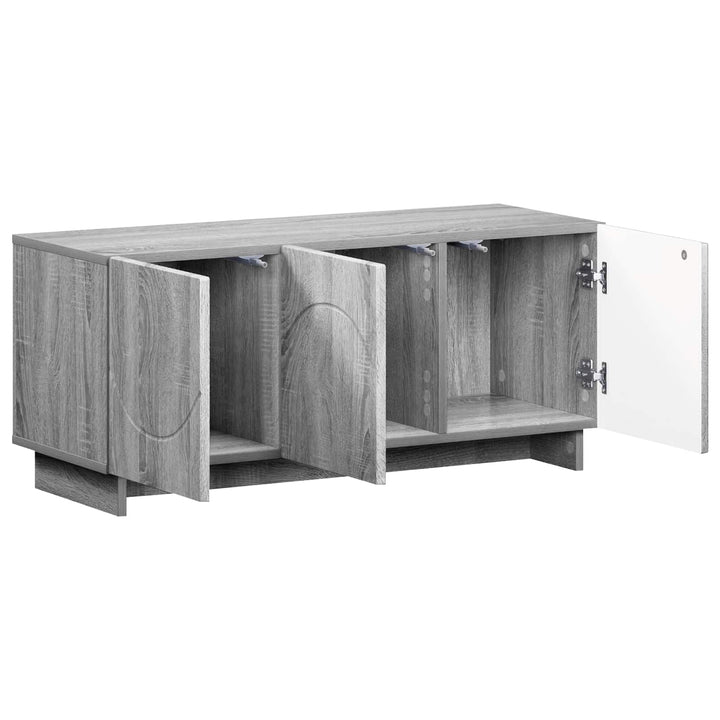 TV-bord 90 x 34.5 x 40 cm Grå Sonoma Konstrueret træ