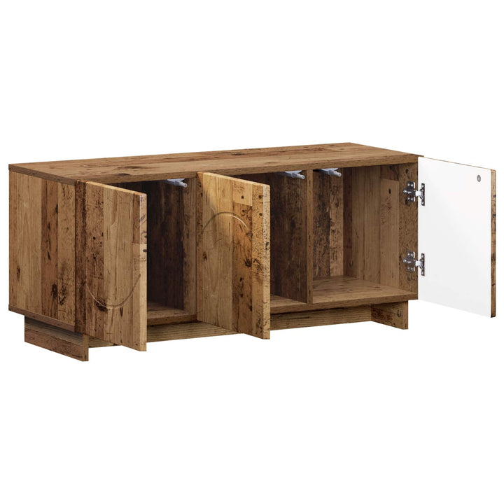 TV-bord 90 x 34.5 x 40 cm Gammelt træ Konstrueret træ