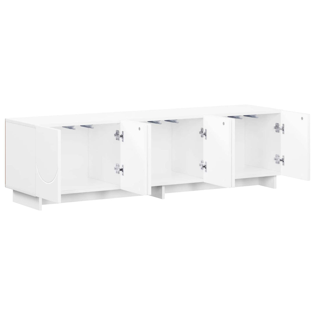 TV-bord 140 x 34.5 x 40 cm Hvid Konstrueret træ
