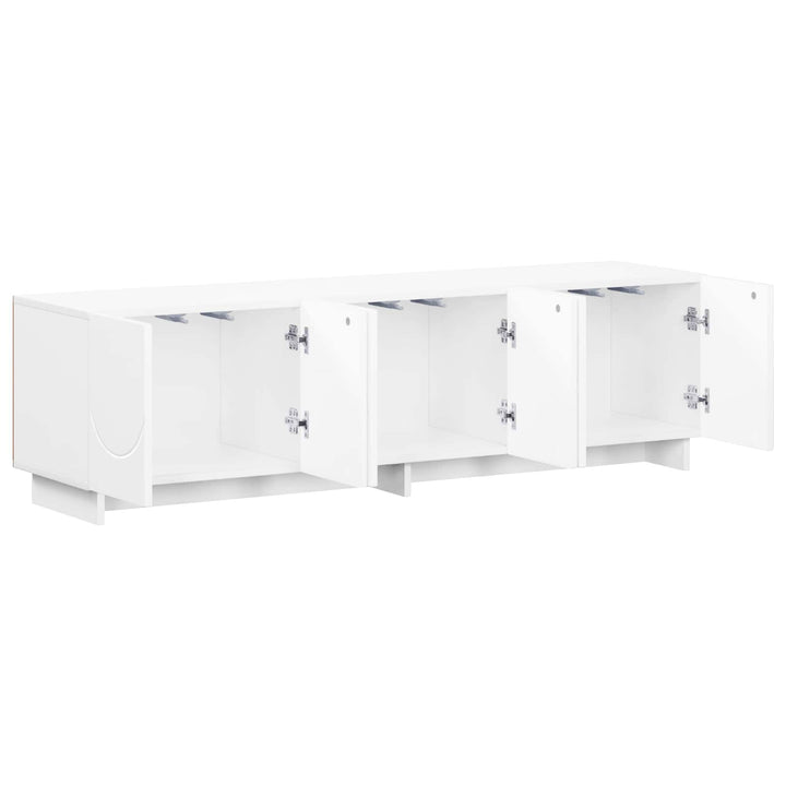 TV-bord 140 x 34.5 x 40 cm Hvid Konstrueret træ