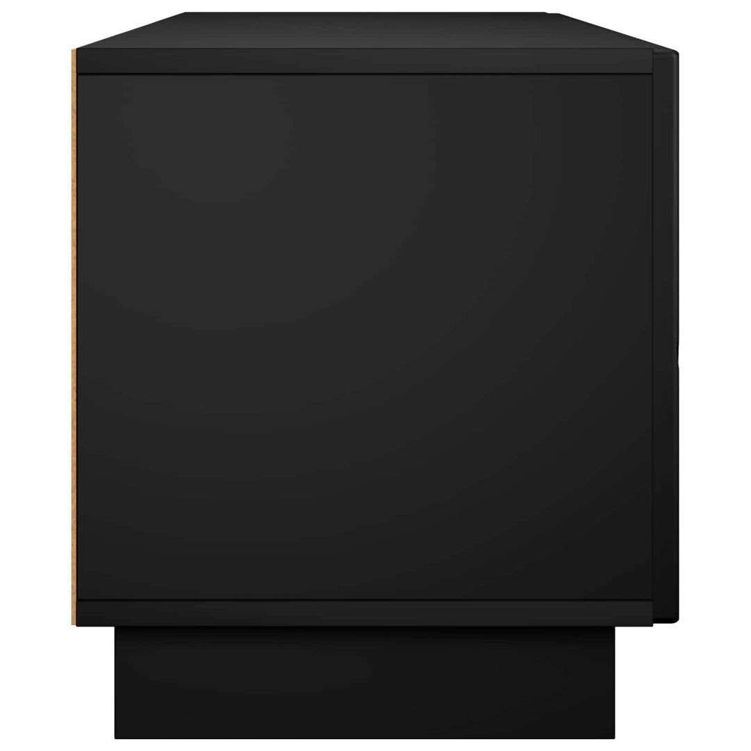 TV-bord 140 x 34.5 x 40 cm Sort Konstrueret træ