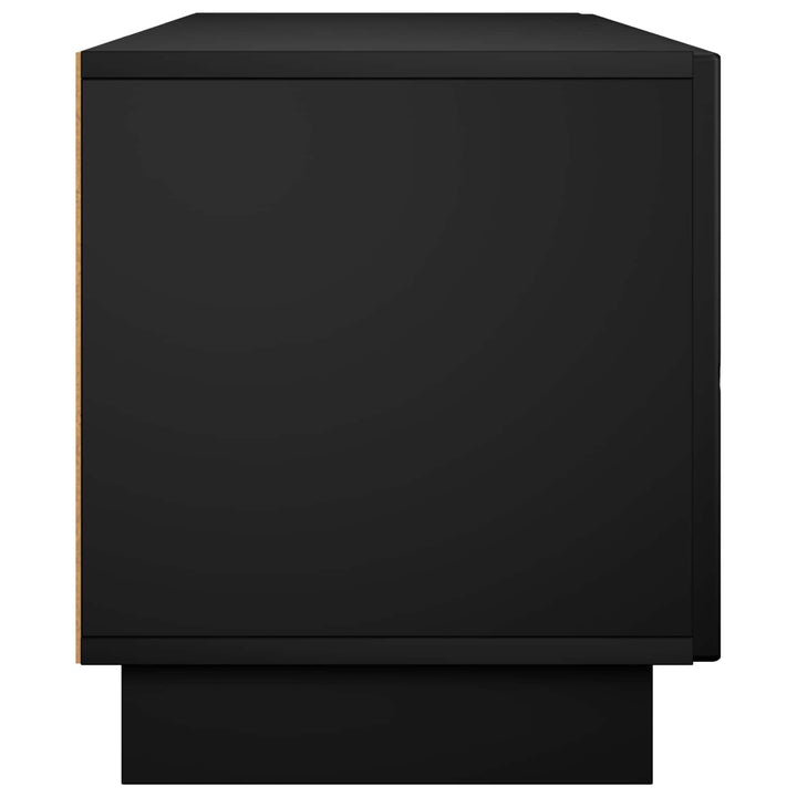 TV-bord 140 x 34.5 x 40 cm Sort Konstrueret træ