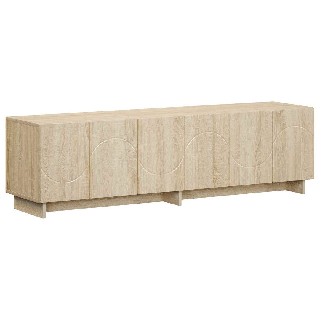 TV-bord 140 x 34.5 x 40 cm Sonoma-eg Konstrueret træ