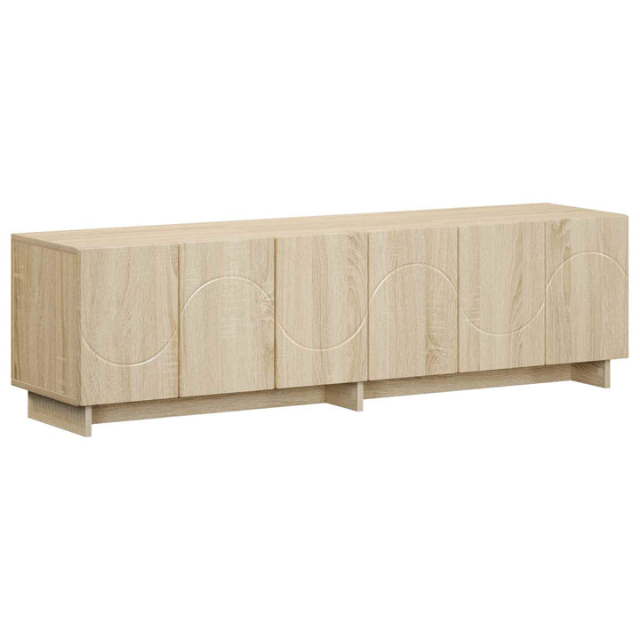 TV-bord 140 x 34.5 x 40 cm Sonoma-eg Konstrueret træ