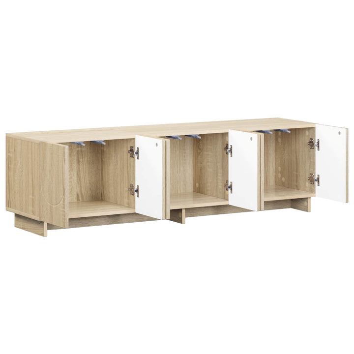 TV-bord 140 x 34.5 x 40 cm Sonoma-eg Konstrueret træ