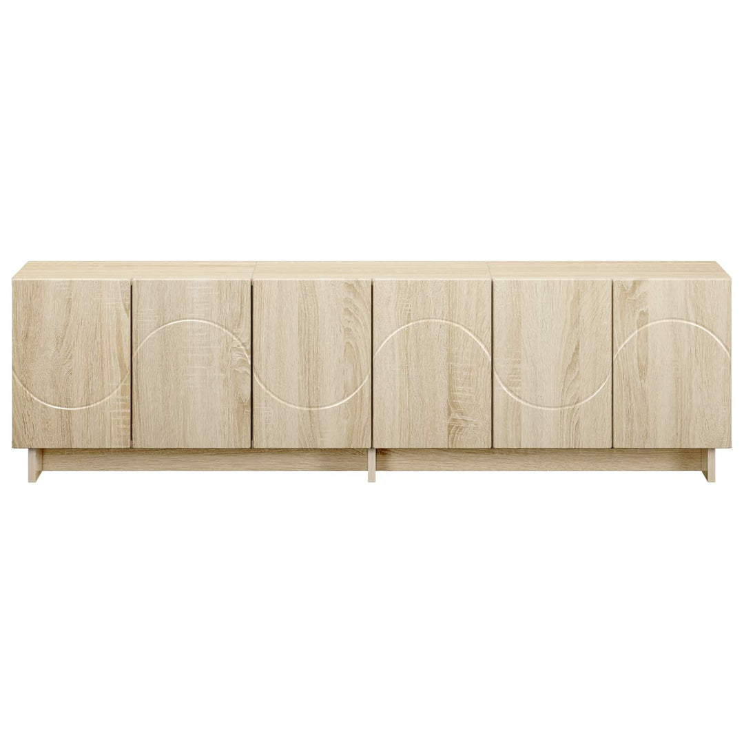 TV-bord 140 x 34.5 x 40 cm Sonoma-eg Konstrueret træ