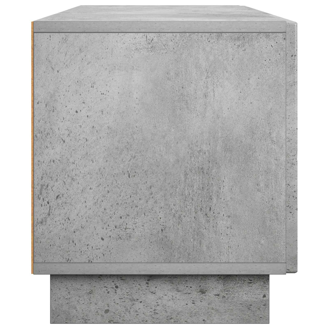 TV-bord 140 x 34.5 x 40 cm Betongrå Konstrueret træ