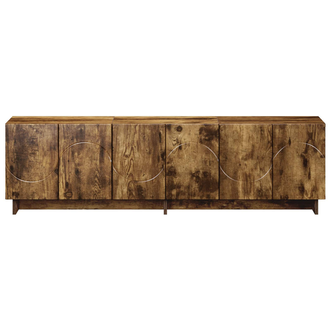 TV-bord 140 x 34.5 x 40 cm Røget eg Konstrueret træ